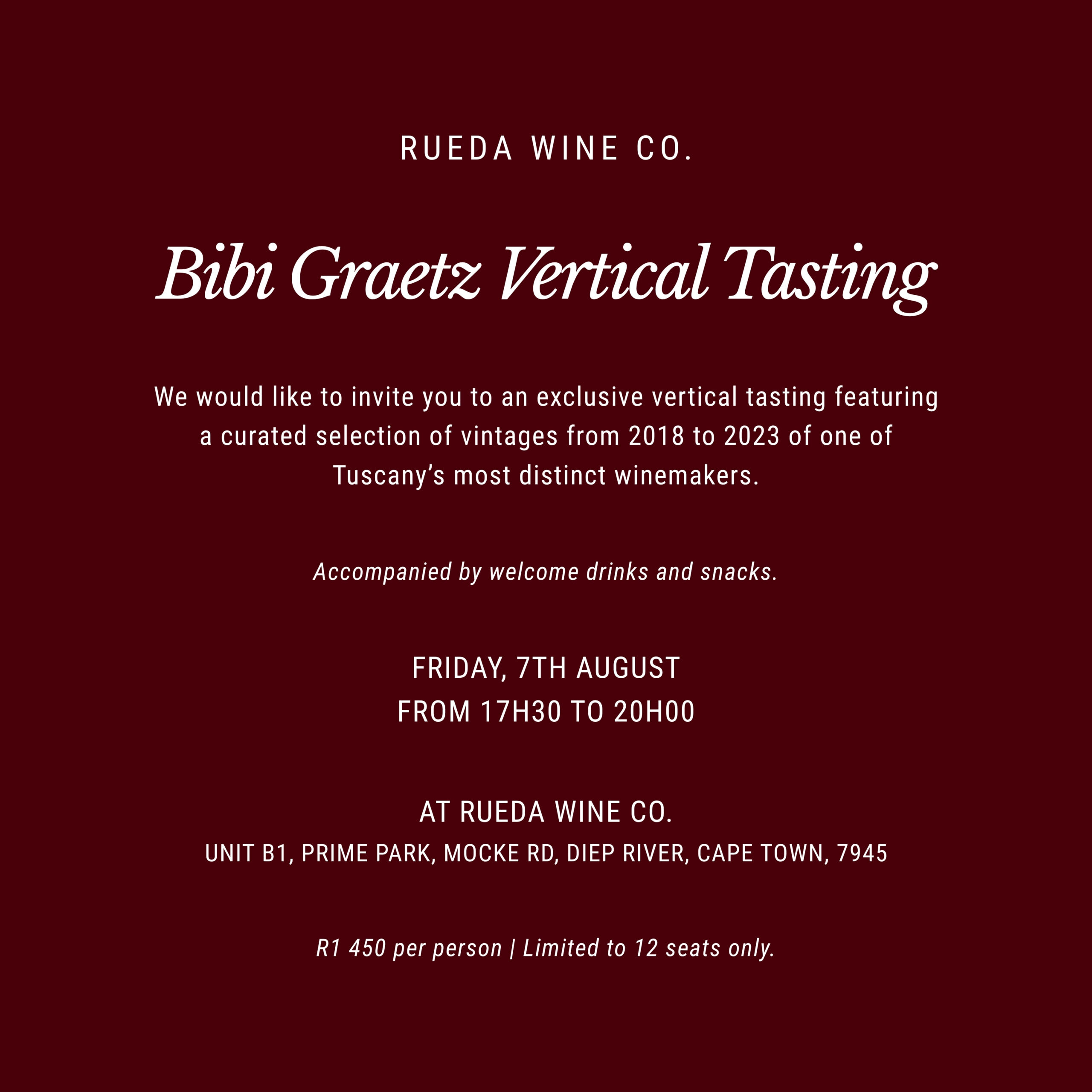 BIBI GRAETZ TASTING